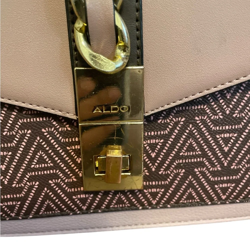 Authentic Aldo Gold Plated Chain Pink Design
